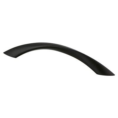 Contemporary Advantage Five Zinc Matte Black Cabinet Pull  2