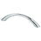 Contemporary Advantage Four Aluminum Polished Chrome Cabinet Pull  1
