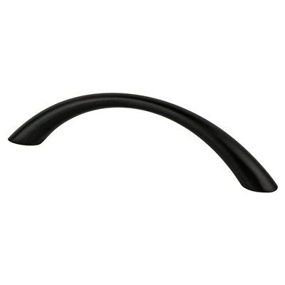 Contemporary Advantage Four Aluminum Matte Black Cabinet Pull  1