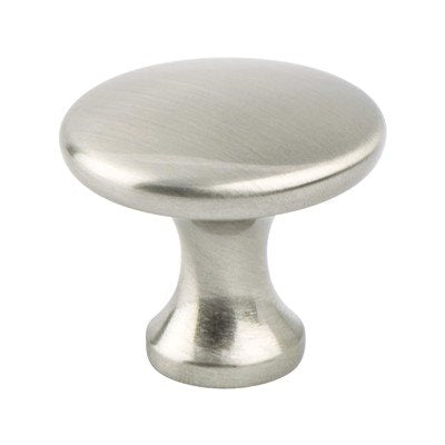 Contemporary Advantage Five Zinc Brushed Nickel Cabinet Knob  1