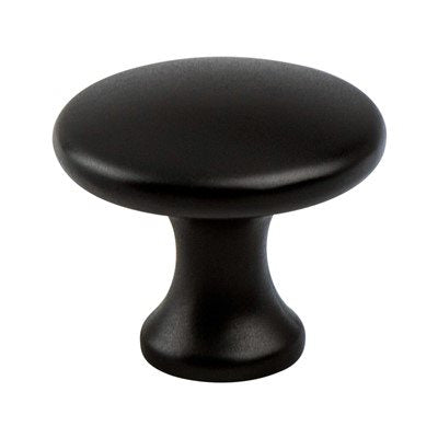 Contemporary Advantage Five Zinc Matte Black Cabinet Knob  1