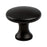 Contemporary Advantage Five Zinc Matte Black Cabinet Knob  1