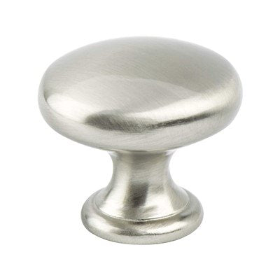 Contemporary Advantage Four Aluminum Brushed Nickel Cabinet Knob  1