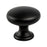 Contemporary Advantage Four Aluminum Matte Black Cabinet Knob  1