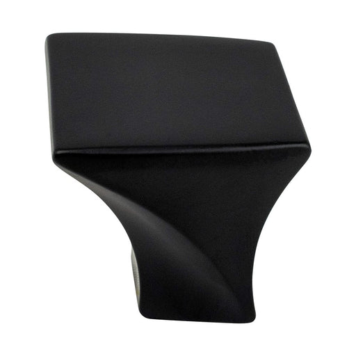 Fluidic Zinc Black Cabinet Knob  1