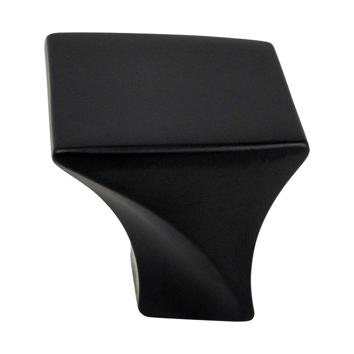 Fluidic Zinc Black Cabinet Knob  1
