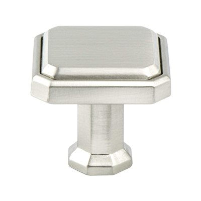 Harmony Zinc Brushed Nickel Cabinet Knob  1
