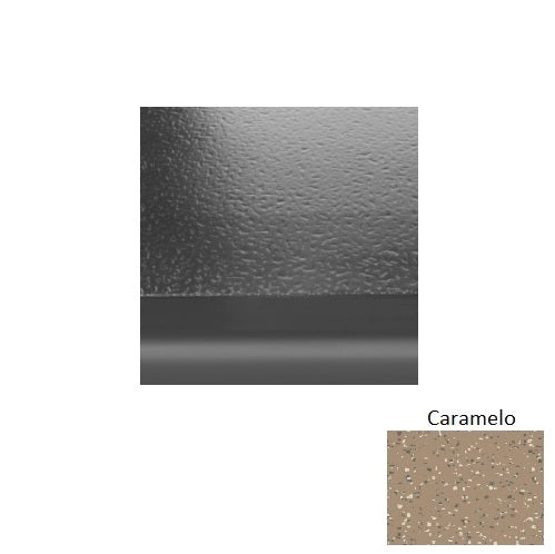 Caramelo Hammered Rubber Stair Tread with Riser 1