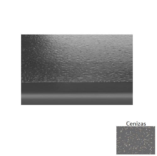 Cenizas Hammered Rubber Stair Tread with Riser 1