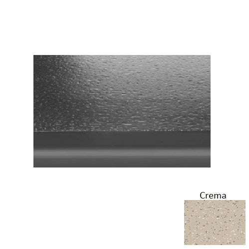 Crema Hammered Rubber Stair Tread with Riser 1
