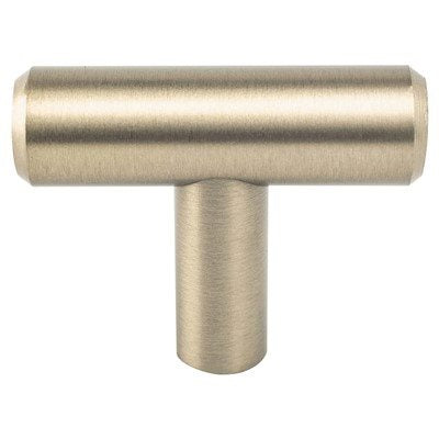 Transitional Advantage Two Steel Champagne Cabinet Knob  1