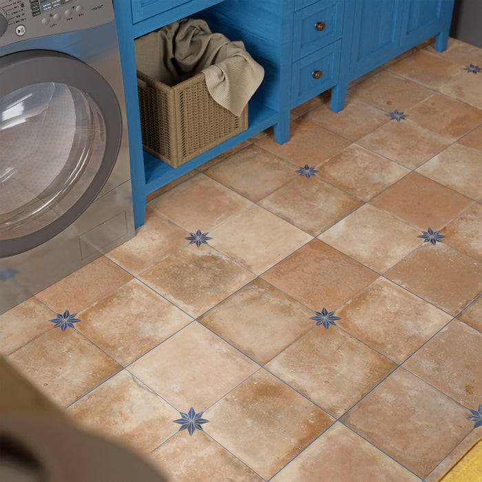 Kings Porcelain Nonna with Blue Star Tile Mixed 6