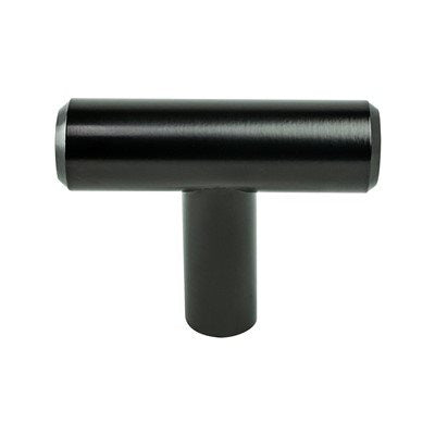 Transitional Advantage Two Steel Cabinet Knob - Black 2