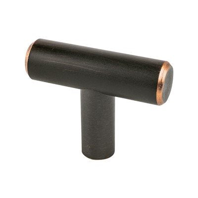 Transitional Advantage Two Steel Verona Bronze Cabinet Knob  1
