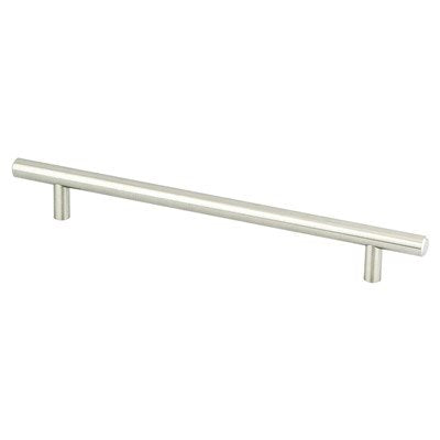 Transitional Advantage Two Steel Brushed Nickel Cabinet Pull  5