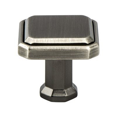 Harmony Zinc Vintage Nickel Cabinet Knob  1