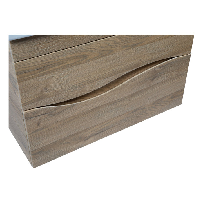 Wave Wood Teak Natural Bathroom Vanity Teak Natural 7