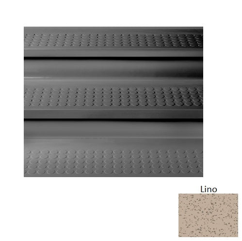 Lino Raised Circles Rubber Stair Tread with Riser 1