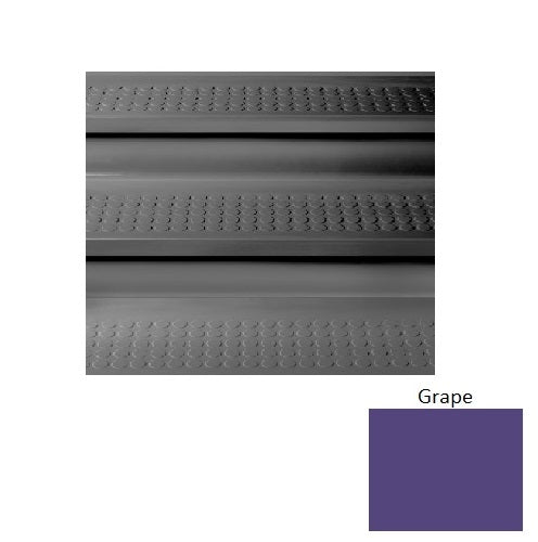 Grape Raised Circles Rubber Stair Tread with Riser 1