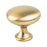 Berenson Knobs Zinc Modern Brushed Gold Cabinet Knob  2