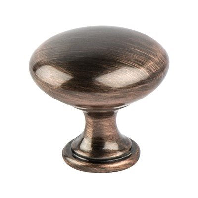 Euro Moderno Zinc Brushed Antique Copper Cabinet Knob  1