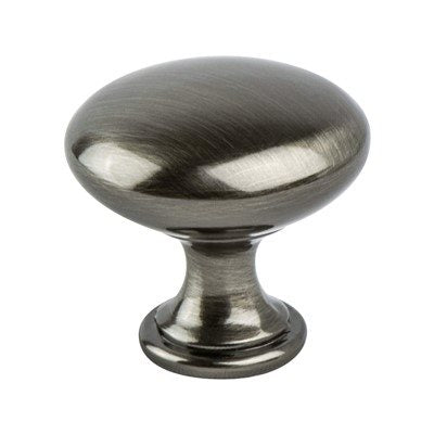 Euro Moderno Zinc Brushed Black Nickel Cabinet Knob  1