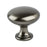 Euro Moderno Zinc Brushed Black Nickel Cabinet Knob  1