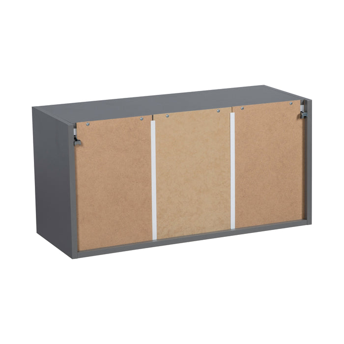 Wallkitchens Wood Black Matte Wall Cabinet Black Matte 3