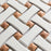 Sentier Porcelain des Cotto Dot with White Dog Bone Bsktwv Mosaic Satin 8