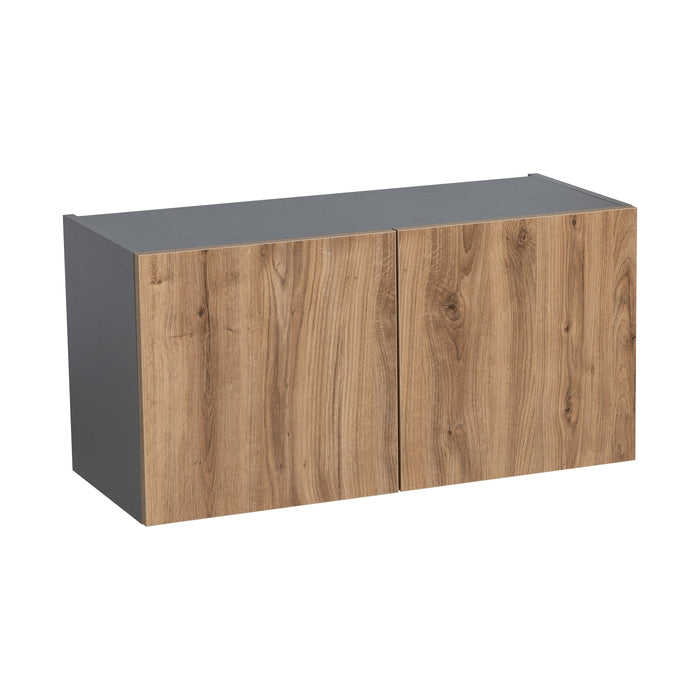 Wallkitchens Wood Natural Teak  Wall Cabinet Natural Teak 1