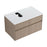 Particle Board Brown Bathroom Vanity Brown 2