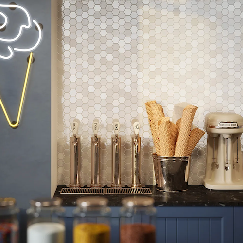 Spec 09 Mosaic Glossy & Matte Glass