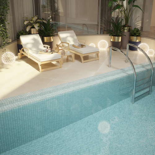 Pool By Jeffrey Court Mosaic Multi Finish Glass