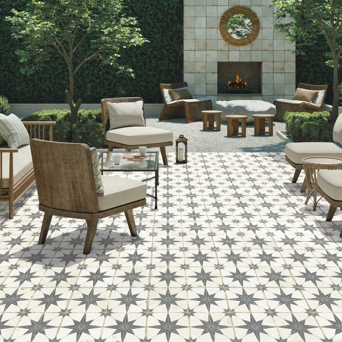Kings Porcelain Star Supernova Nero Tile Matte 2