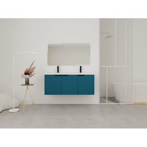 Plywood Blue Bathroom Vanity Blue 2