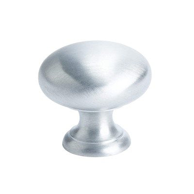 Plymouth Zinc Satin Chrome Cabinet Knob  1