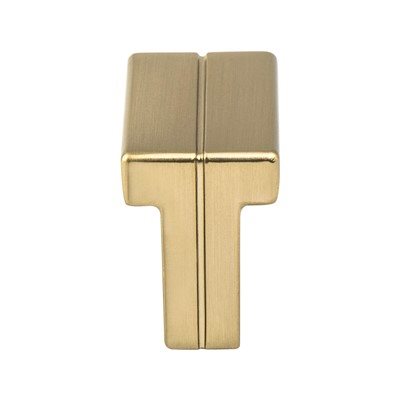Skyline Zinc Modern Brushed Gold Cabinet Knob  1