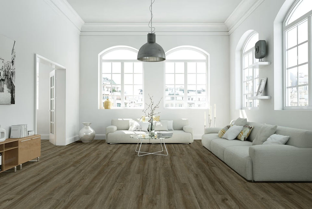 Stone Elegance II Vinyl Colonial Pecan Vinyl Plank Aluminum Oxide 3