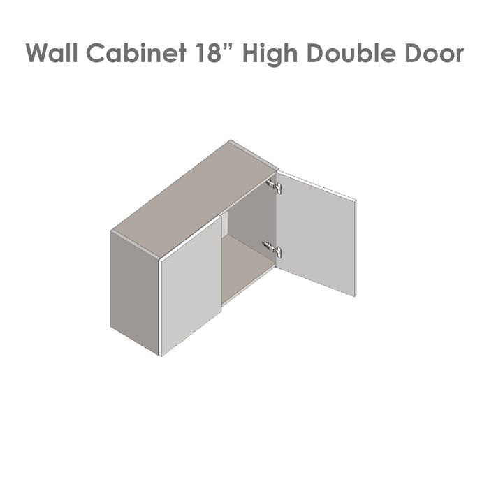 Wallkitchens Wood Grey  Wall Cabinet Grey 3