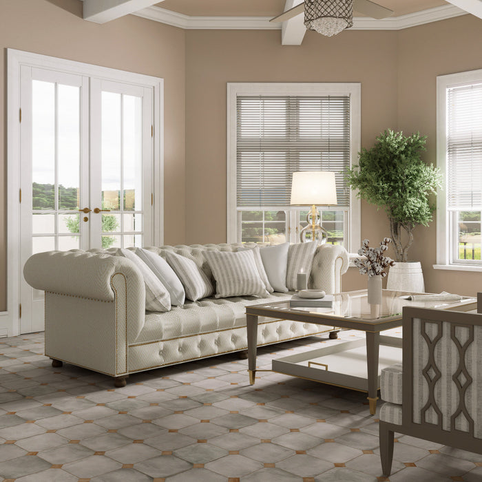 Laverton Porcelain Octagon Gris with Taco Natural Tile Matte 2