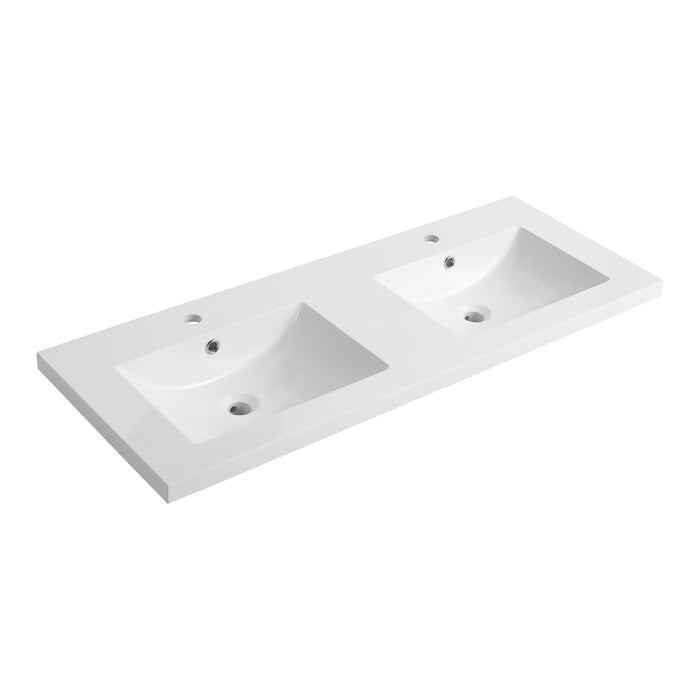 Resin White Bathroom Sink White 1