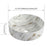 Ceramic White & Gray Bathroom Sink White & Gray 2