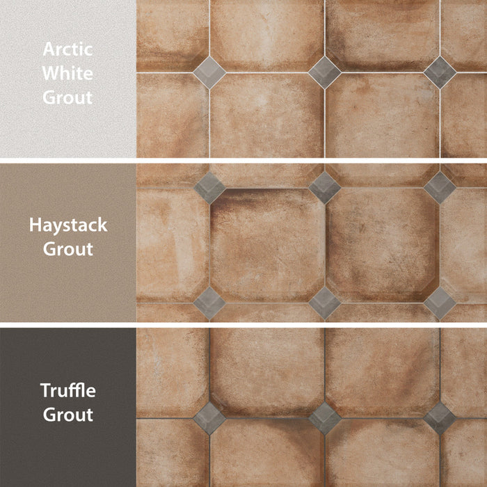 Laverton Porcelain Octagon Natural with Taco Grafito Tile Matte 5