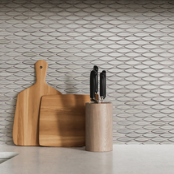 Pescado Porcelain Satin Stone Grey Mosaic Matte 5