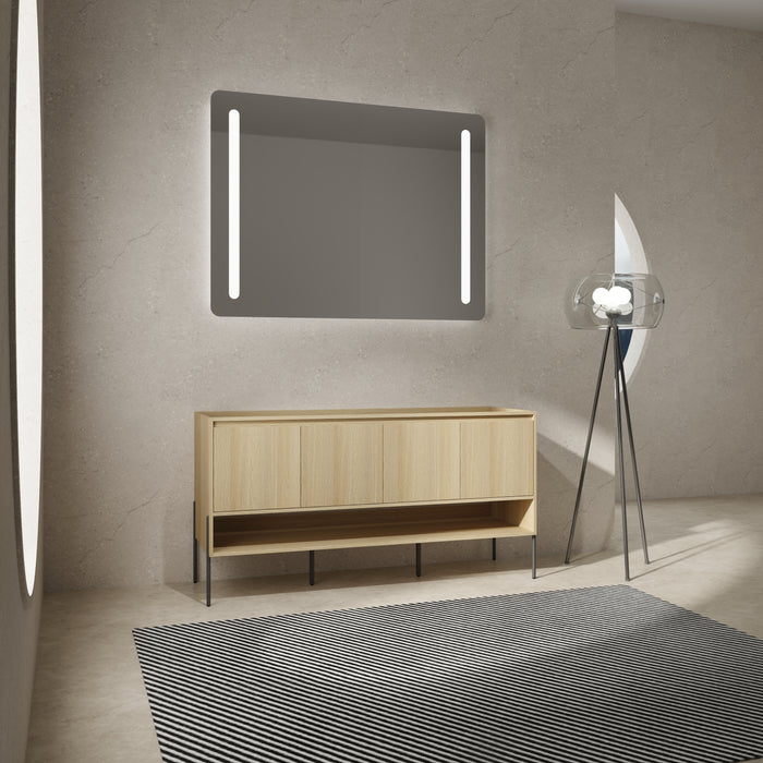 Wood Oak Bathroom Vanity Oak 1