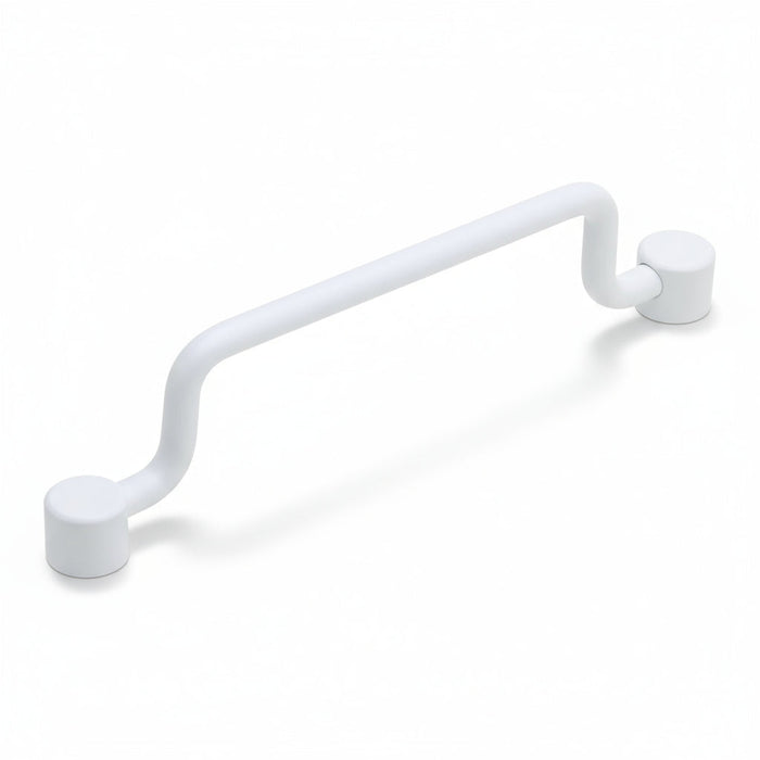 Silverline A1025 Metal White Cabinet Pull Matte 1