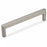 Silverline A2064 Metal and Zinc Alloy Silver Cabinet Pull Brushed Satin Nickel 1