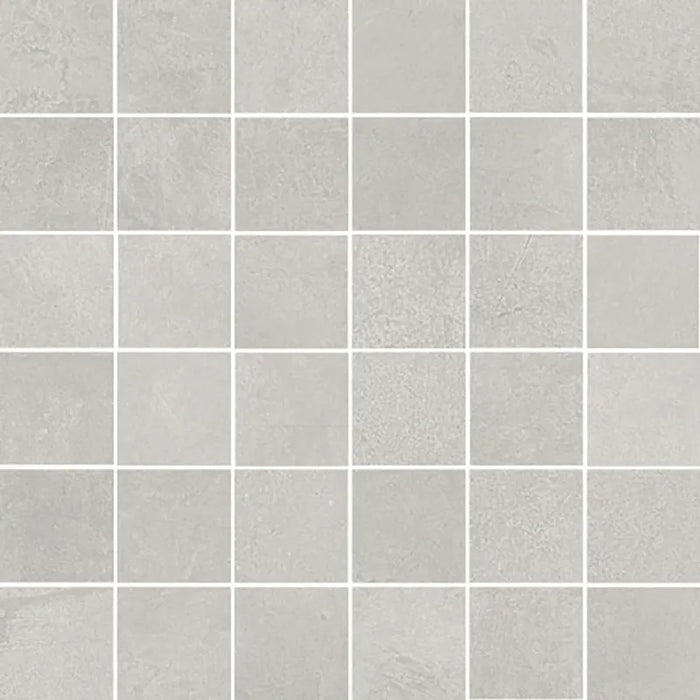 Silver Porcelain Mosaic Matte 1