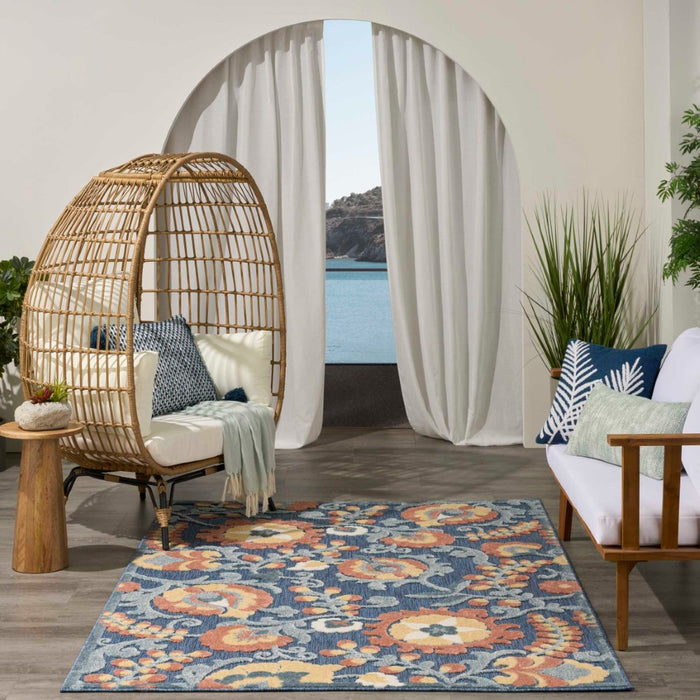 Aloha Polypropylene & Polyester  Blue Rose