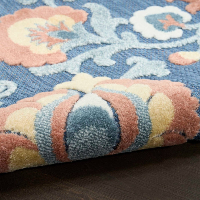 Aloha Blue Rose Polypropylene & Polyester 